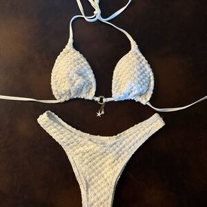 white/cream bikini set